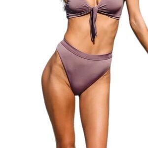 Lulus Feeling Beach-y‎ Dusty Purple Bikini Bottom M High Waist